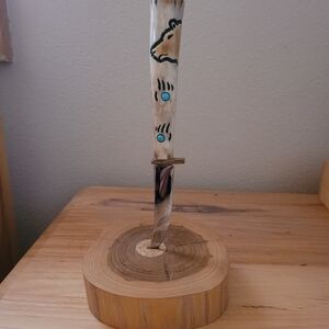 Custom Homemade Stag Knife By Famed Cherokee Knife Maker And Artist Ted Miller.